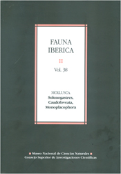 FAUNA IBERICA. VOL 38. MOLLUSCA SOLENOGASTRES, CAUDOFOVEATA, MONOPLACOPHORA