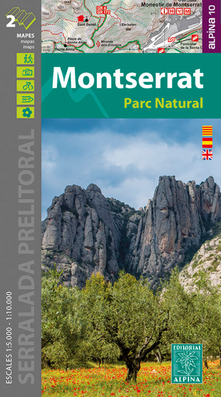 MAPA ALPINA 1:10.000. MONTSERRAT PARC NATURAL (2 MAPES)