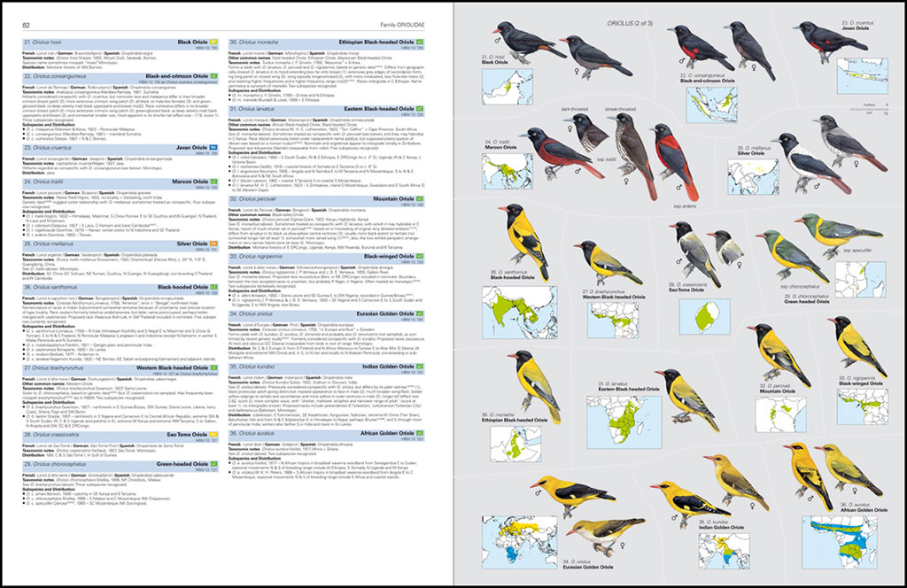 HBW AND BIRDLIFE INTERNATIONAL ILLUSTRATED CHECKLIST OF THE BIRDS OF THE WORLD. VOL. 2 2