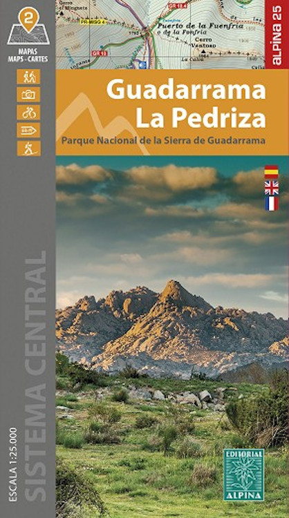MAPA ALPINA 1:25.000 GUADARRAMA LA PEDRIZA. PARQUE NACIONAL DE LA SIERRA DE GUADARRAMA 1