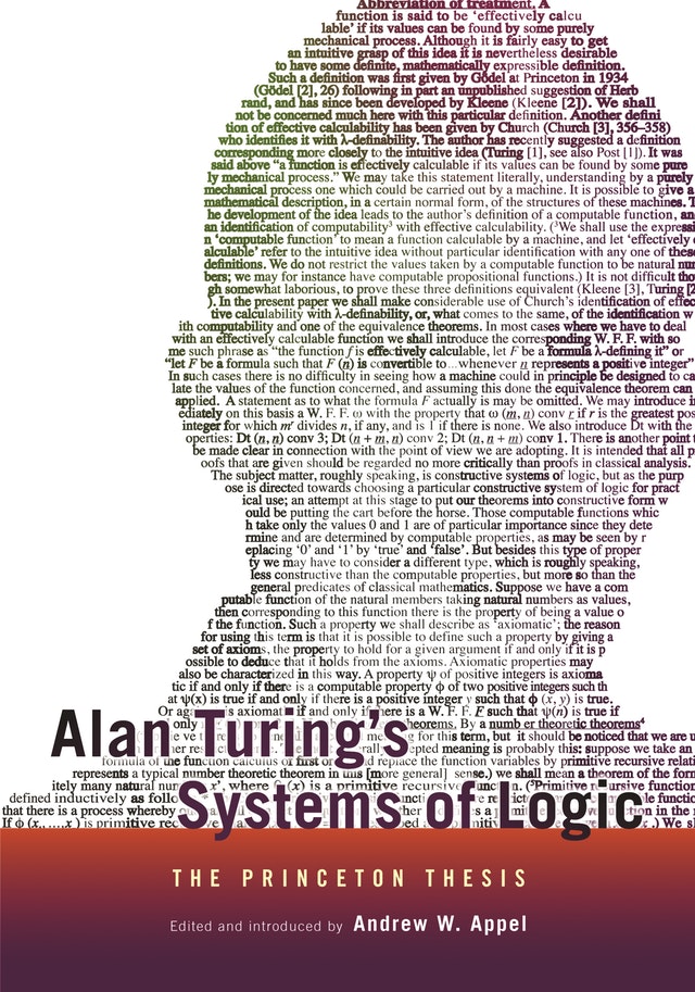 ALAN TURING'S SYSTEMS OF LOGIC. THE PRINCETON THESIS