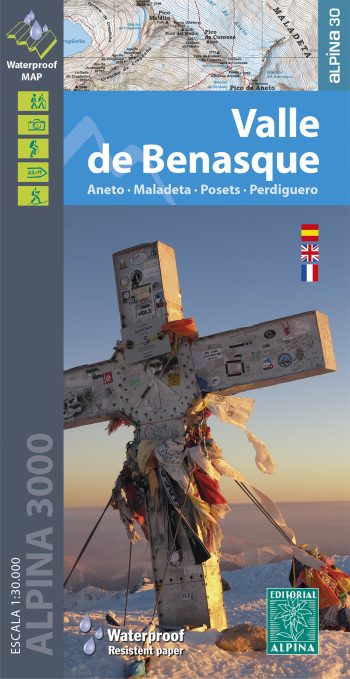 MAPA ALPINA 1:30.000. VALLE DE BENASQUE. ANETO-MALADETA-POSETS-PERDIGUERO 1