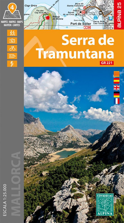 MAPA ALPINA 1:25.000 SERRA DE TRAMUNTANA  (4 MAPES) 1