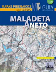 MAPAS PIRENAICOS SERIE 1:25.000  MALADETA ANETO 1