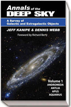ANNALS OF THE DEEP SKY. A SURVEY OF GALACTIC AND EXTRAGALACTIC OBJECTS. VOL1: ANDROMEDA, ANTLIA, APUS, AQUARIUS 1