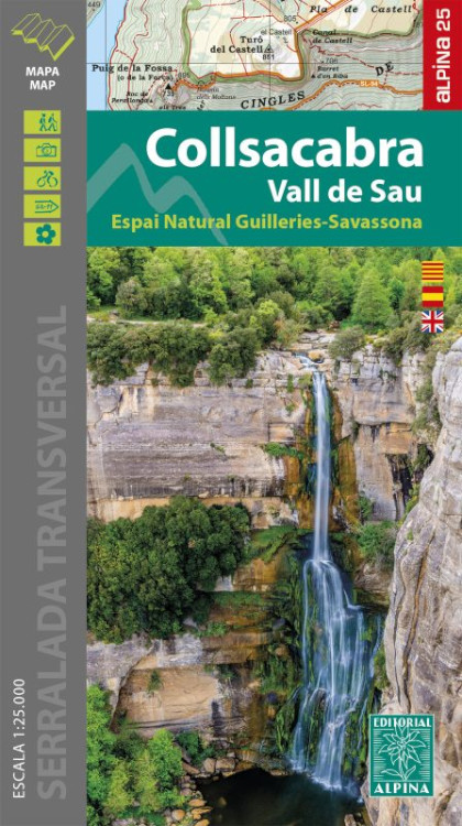 MAPA ALPINA 1:25.000. COLLSACABRA. VALL DE SAU. ESPAI NATURAL GUILLERIES-SAVASSONA 1