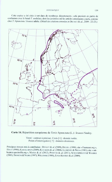 CRIQUETS DE FRANCE (ORTHOPTERA, CAELIFERA) VOL. 1 FASCICULE A ET B 3