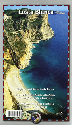 MAPA COSTA BLANCA 1:225.000 1