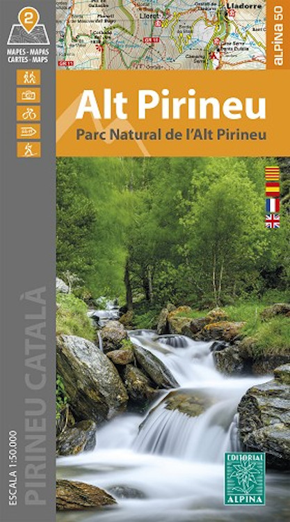 MAPA ALPINA 1:50.000. ALT PIRINEU. PARC NATURAL DE L'ALT PIRINEU (2 MAPES) 1