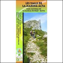 MAPA PIOLET 1:20.000. LES VALLS DE LA MARINA ALTA. PARC NATURAL DE LA MARJAL DE PEGO-OLIVA