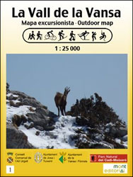 MAPA EXCURSIONISTA 1:25.000. LA VALL DE LA VANSA 1