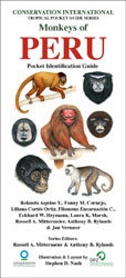 MONKEYS OF PERU. POCKET IDENTIFICATION GUIDE