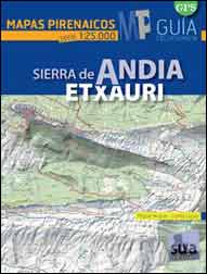 MAPAS PIRENAICOS SIERRA DE ANDIA ETXAURI SERIE 1:25.000 1