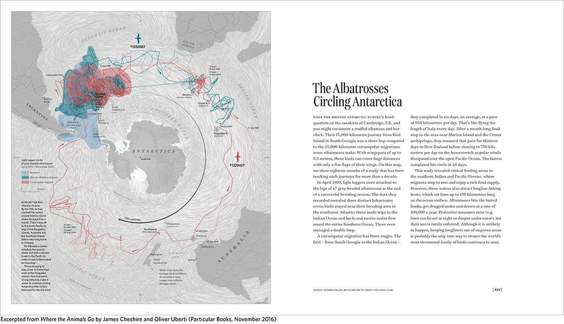 WHERE THE ANIMALS GO. TRACKING WILDLIFE WITH TECHNOLOGY IN 50 MAPS AND GRAPHICS 2