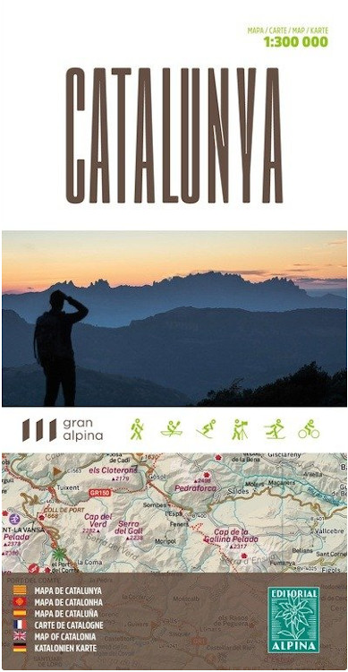 MAPA ALPINA 1:300.000 CATALUNYA/CATALUÑA/CATALONIA/CATALOGNE/CATALONIA/KATALONIEN 1