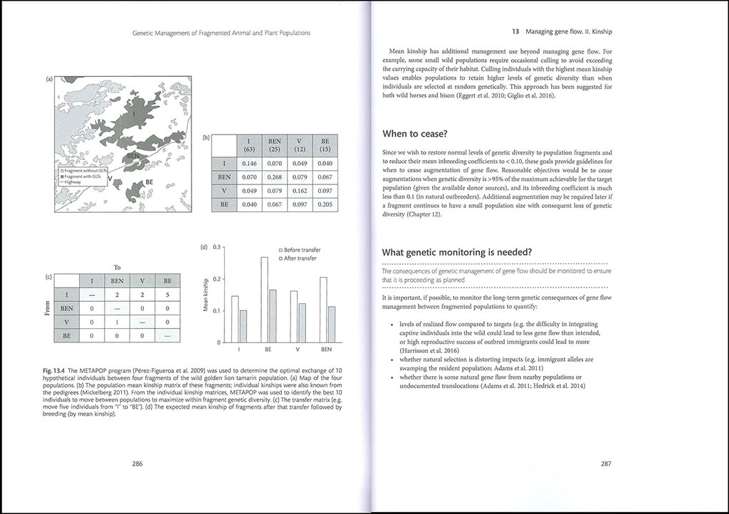 GENETIC MANAGEMENT OF FRAGMENTED ANIMAL AND PLANT POPULATIONS 4