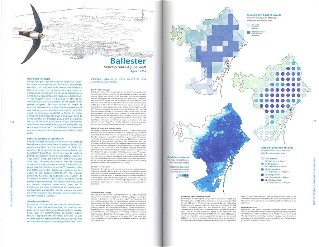 ATLES DELS OCELLS NIDIFICANTS DE BARCELONA. ATLAS DE LAS AVES NIDIFICANTES DE BARCELONA. BARCELONA BREEDING BIRD ATLAS. 3