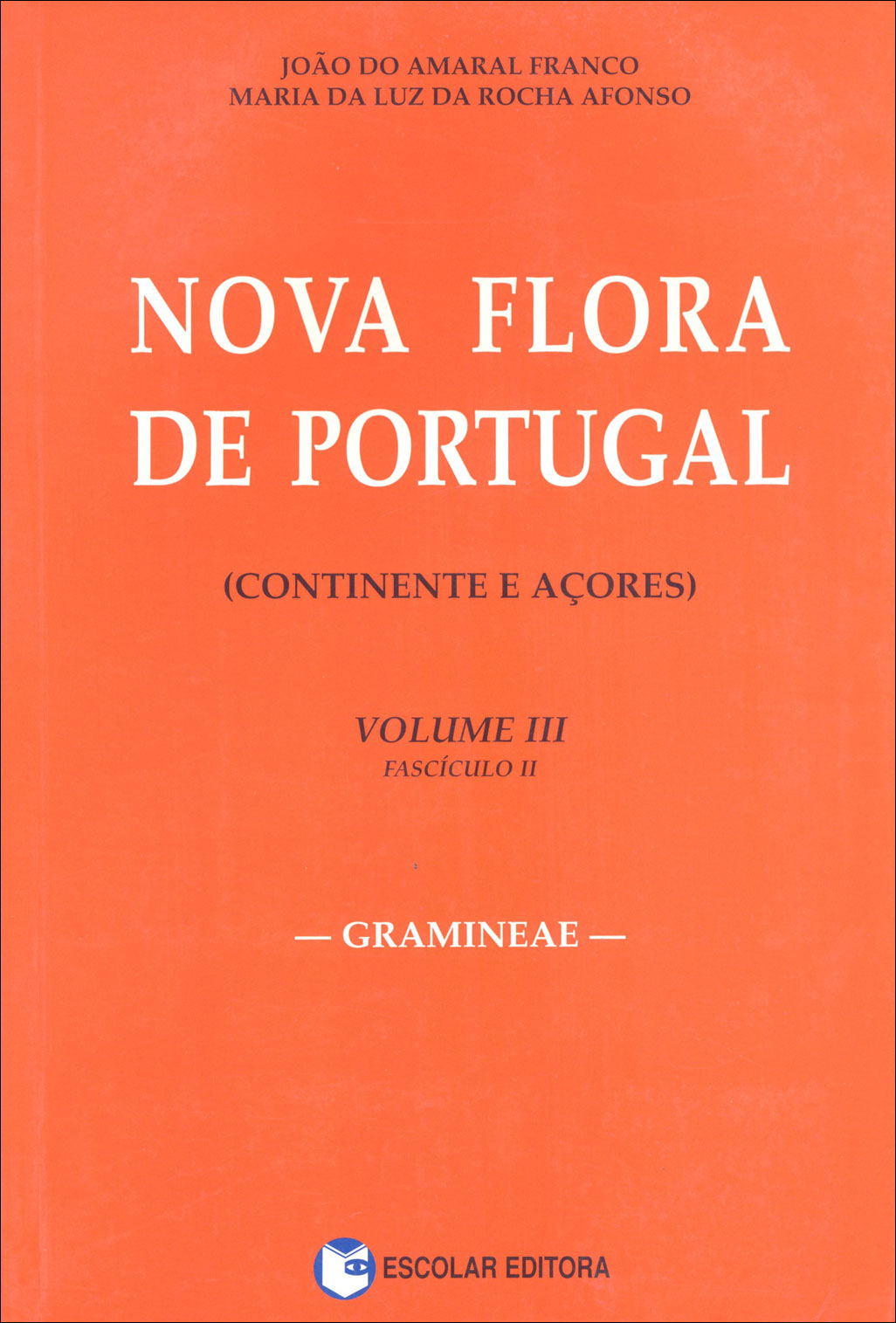 NOVA FLORA DE PORTUGAL, VOL.III, FASCÍCULO II 1