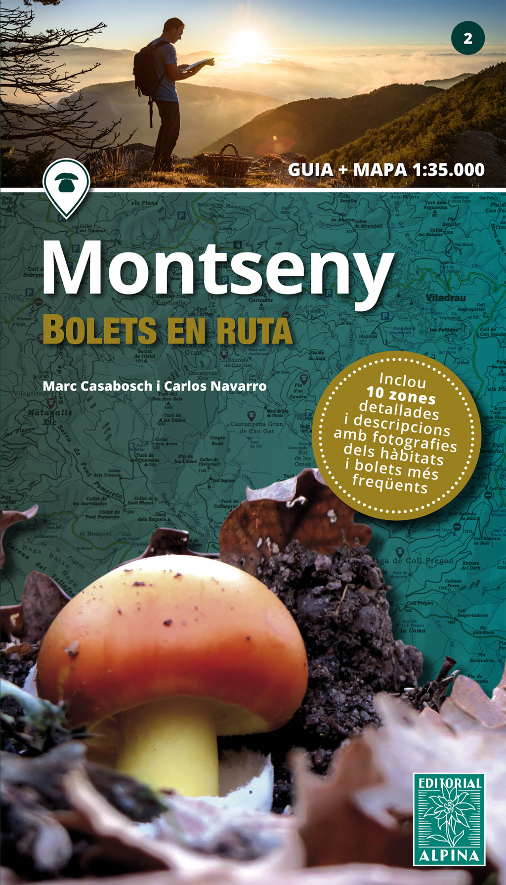 MONTSENY, BOLETS EN RUTA. GUIA + MAPA 1:35.000 1
