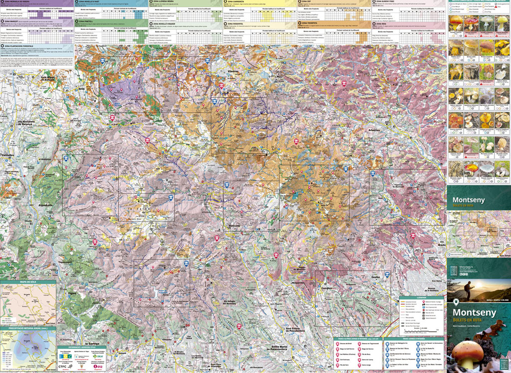 MONTSENY, BOLETS EN RUTA. GUIA + MAPA 1:35.000 3