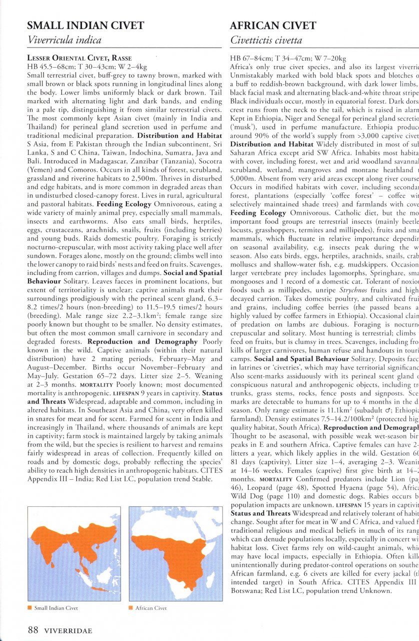 A FIELD GUIDE TO THE CARNIVORES OF THE WORLD. 5