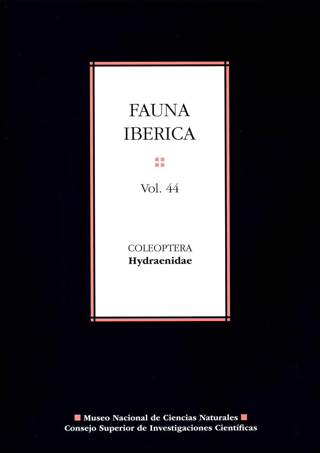 FAUNA IBÉRICA. VOL. 44 COLEOPTERA: HYDRAENIDAE 1