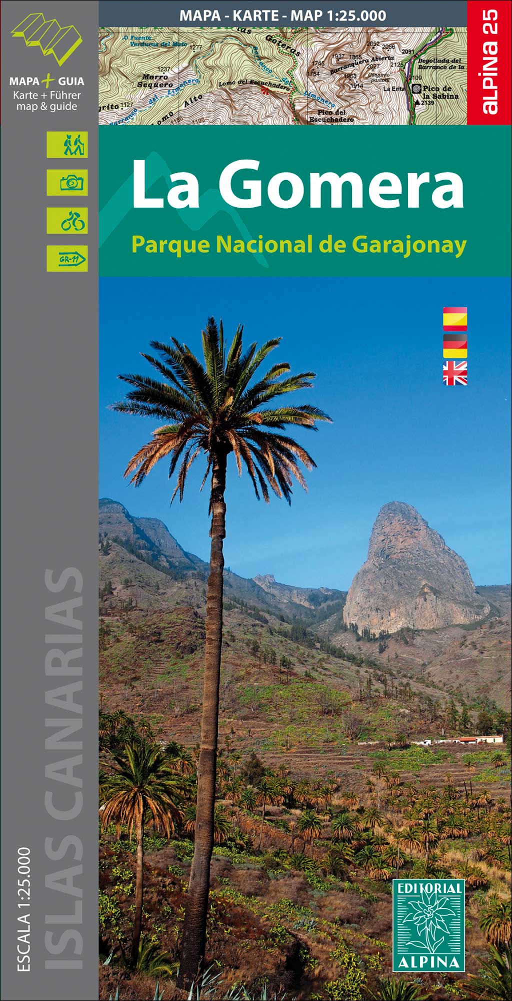 MAPA ALPINA 1:25.000. LA GOMERA. PARQUE NACIONAL DE GARAJONAY 1