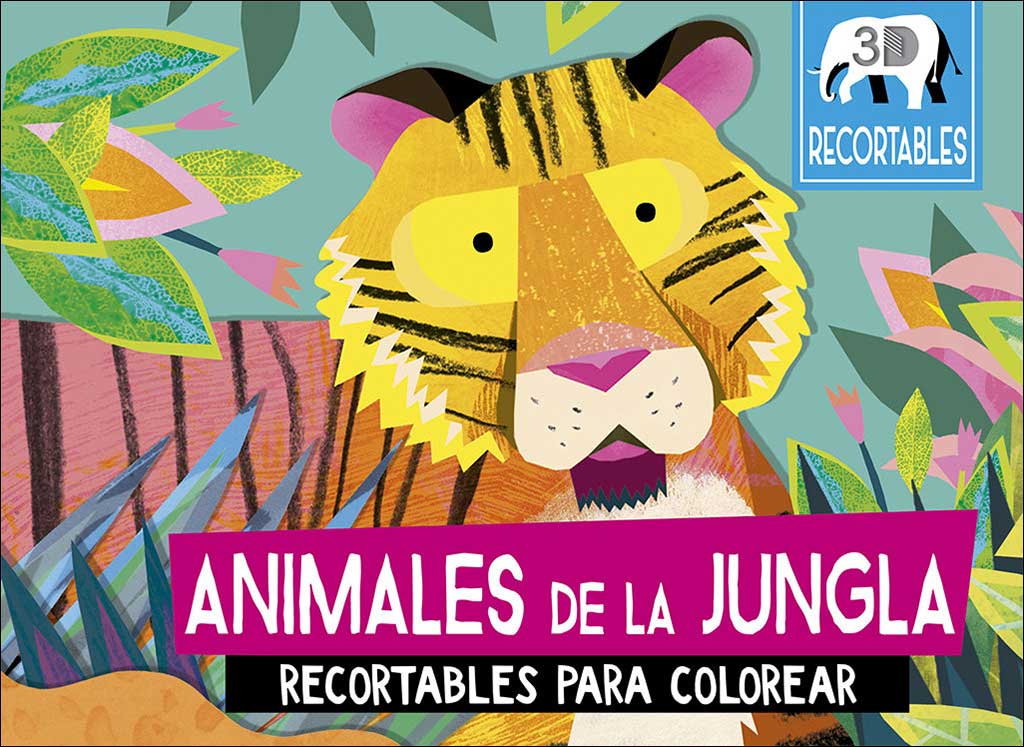 ANIMALES DE LA JUNGLA RECORTABLES PARA COLORERAR