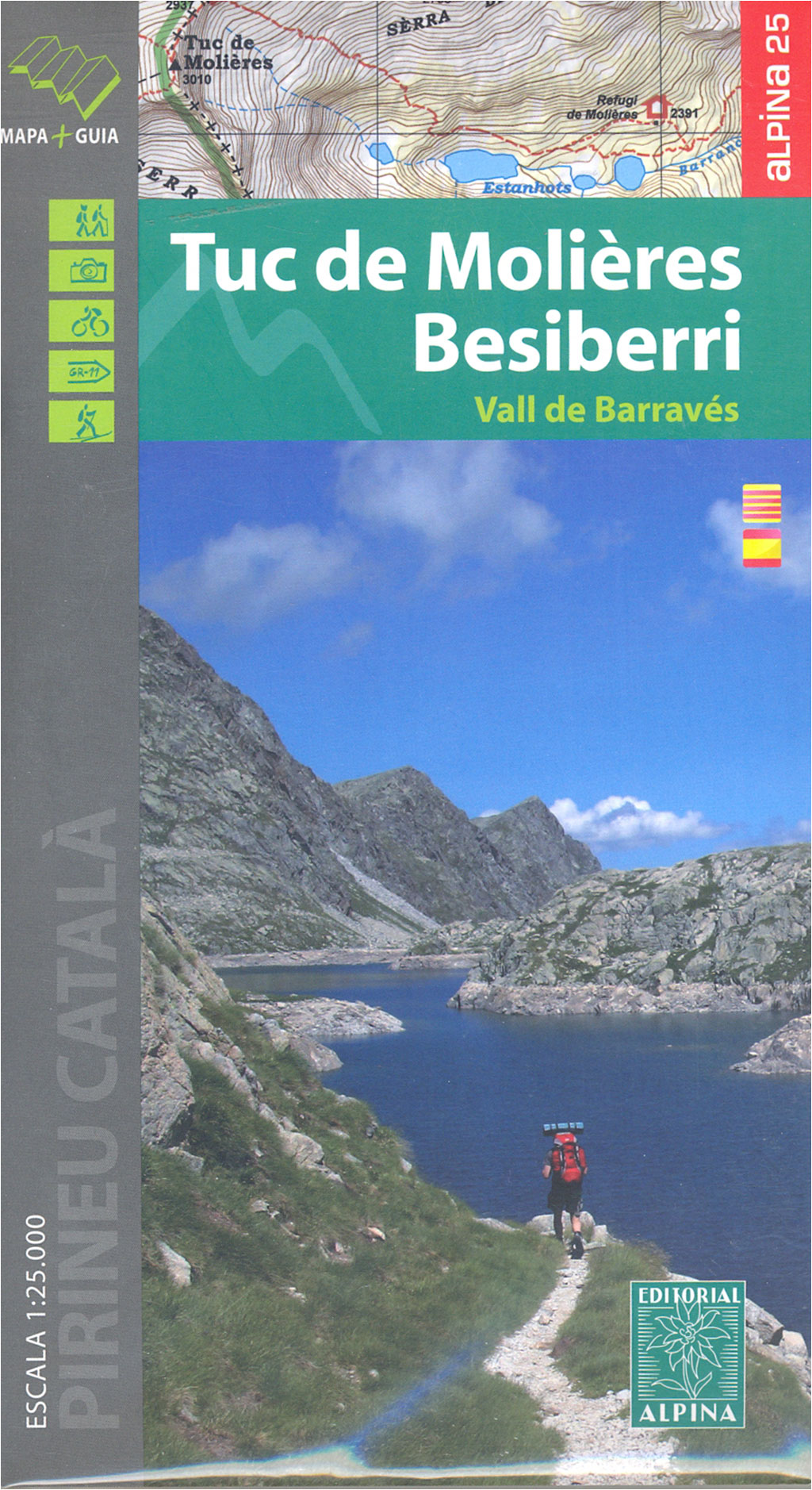 MAPA ALPINA 1:25.000 TUC DE MOLIÈRES BESIBERRI. VALL DE BARRAVÉS 1