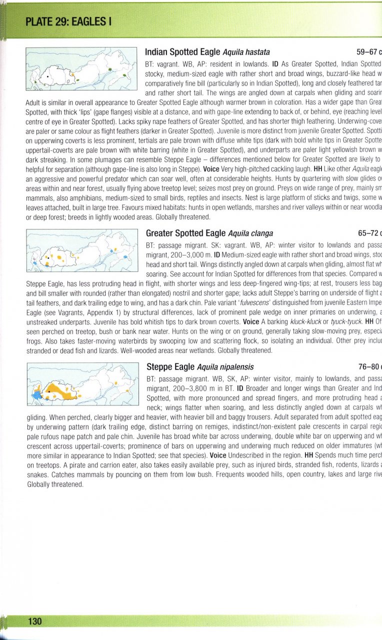 HELM FIELD GUIDES. BIRDS OF BHUTAN AND THE EASTERN HIMALAYAS 4