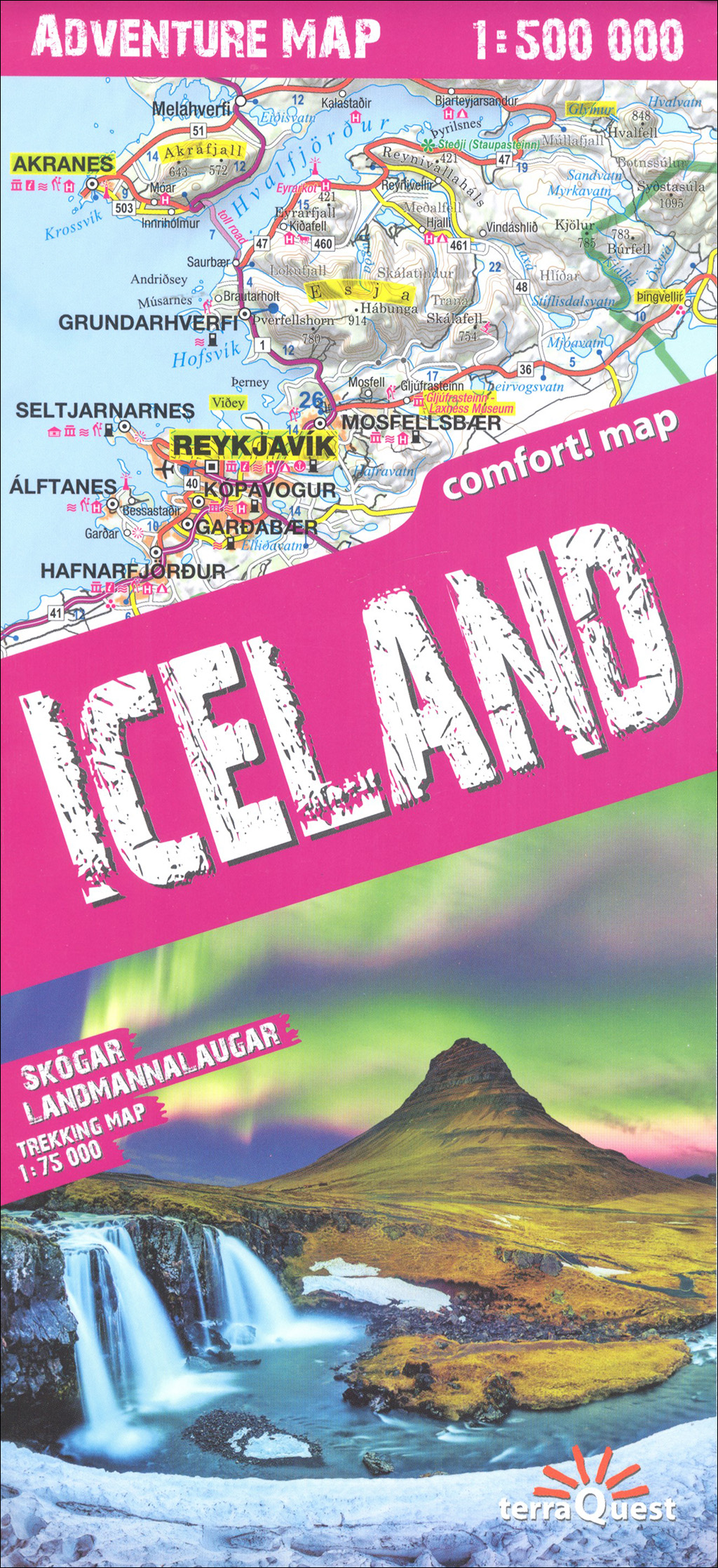 ICELAND. ADVENTURE MAP 1:500.000 1