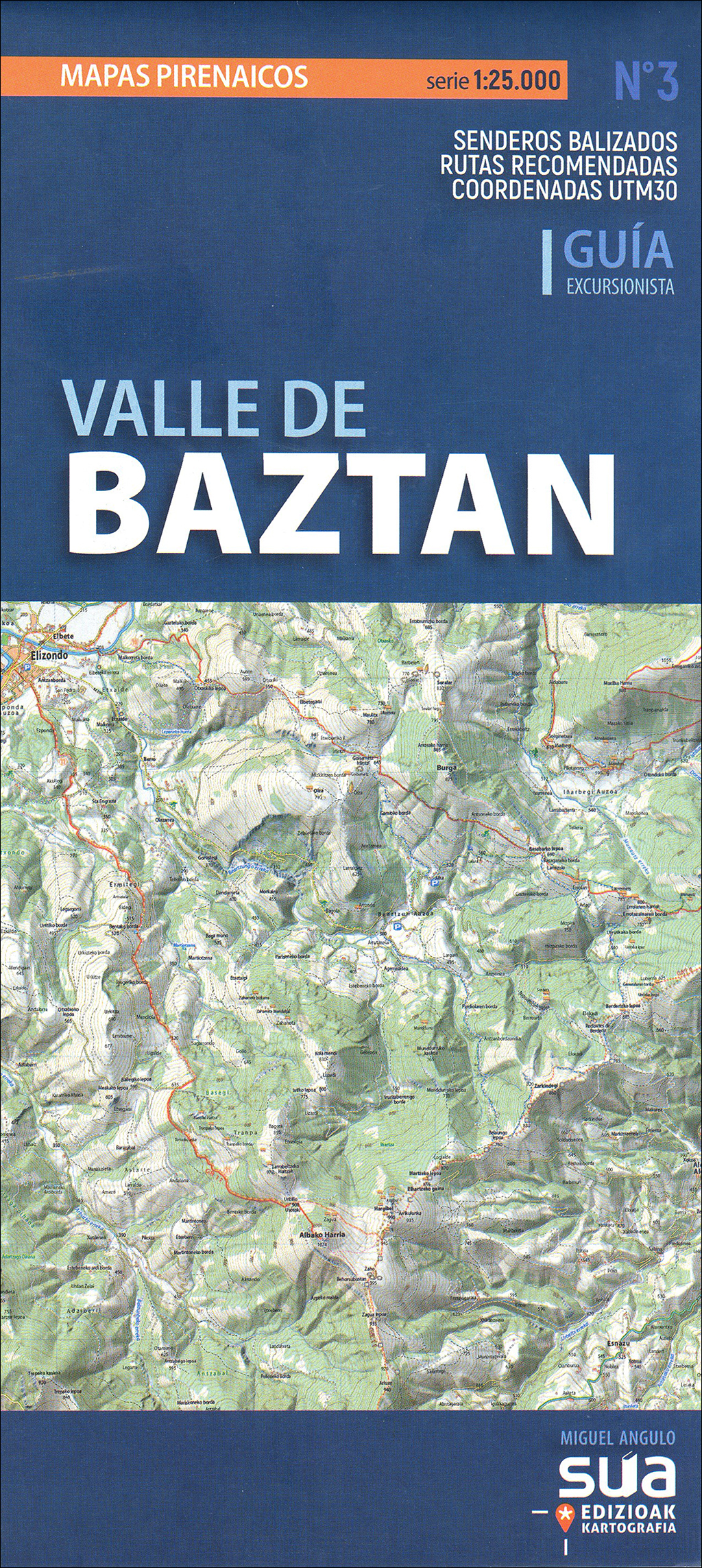 VALLE DE BAZTAN. MAPAS PIRENAICOS SERIE 1:25.000 Nº 3 1