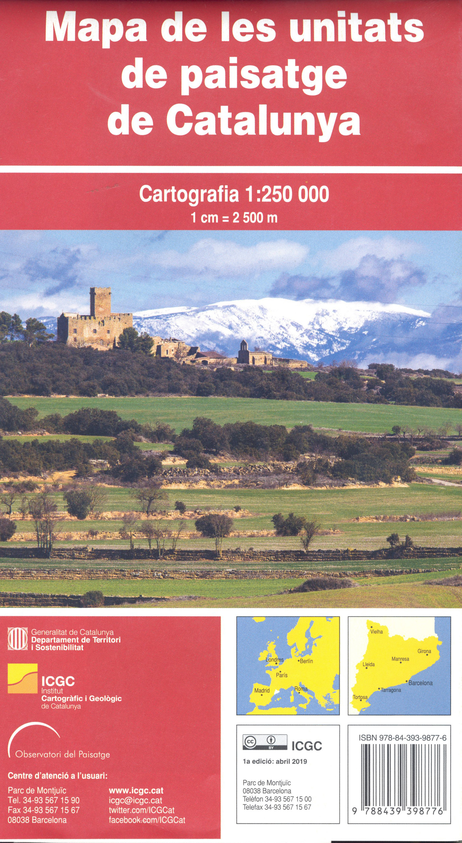 MAPA DE LES UNITATS DE PAISATGE DE CATALUNYA 1