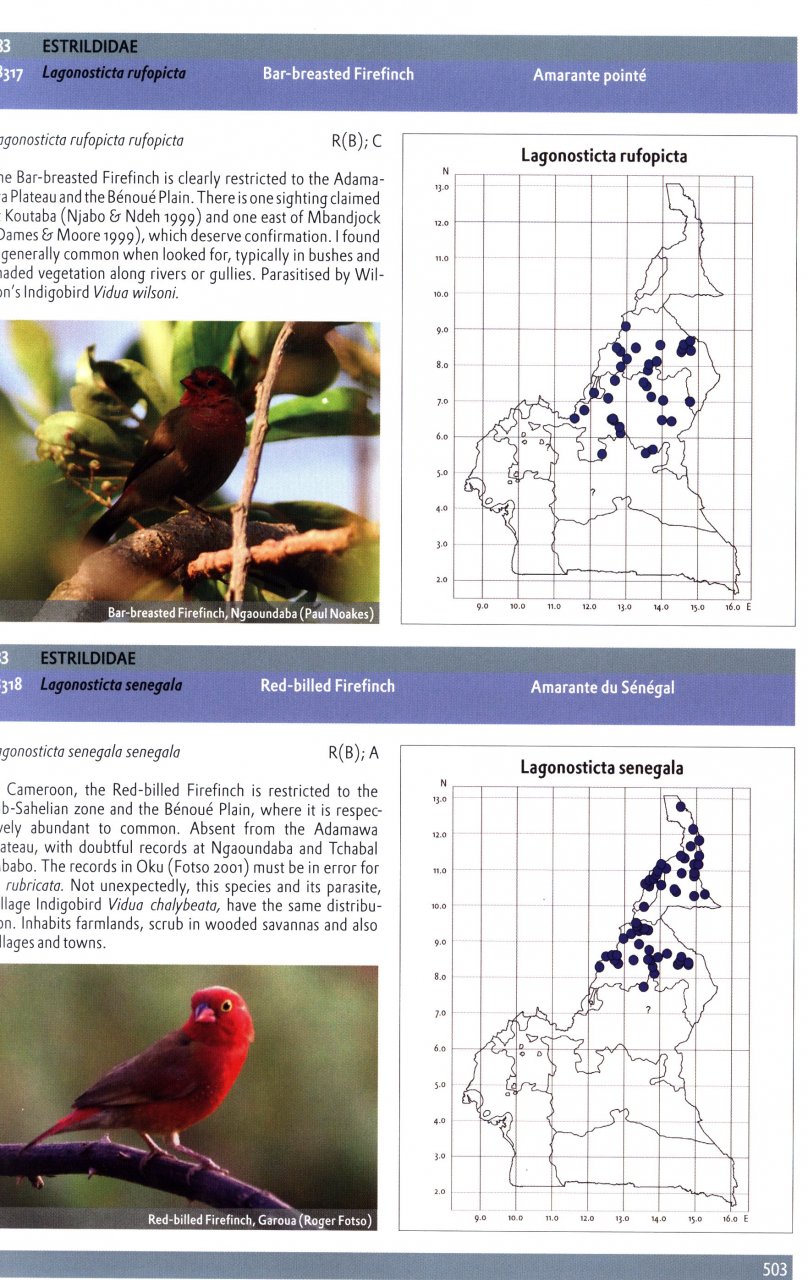 THE BIRDS OF CAMEROON. THEIR STATUS AND DISTRIBUTION 4