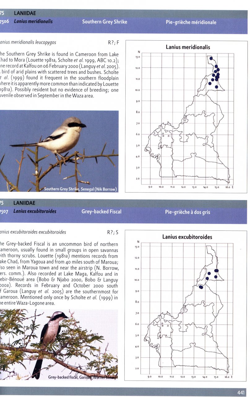THE BIRDS OF CAMEROON. THEIR STATUS AND DISTRIBUTION 5