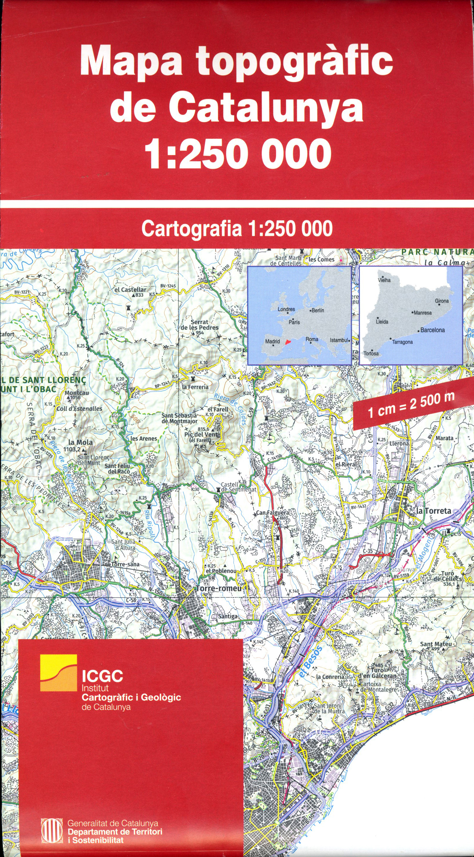 MAPA TOPOGRÀFIC DE CATALUNYA 1:25.000 1