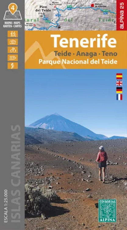 MAPA ALPINA 1:25.000. TENERIFE, PARQUE NACIONAL DEL TEIDE  (5 MAPAS)