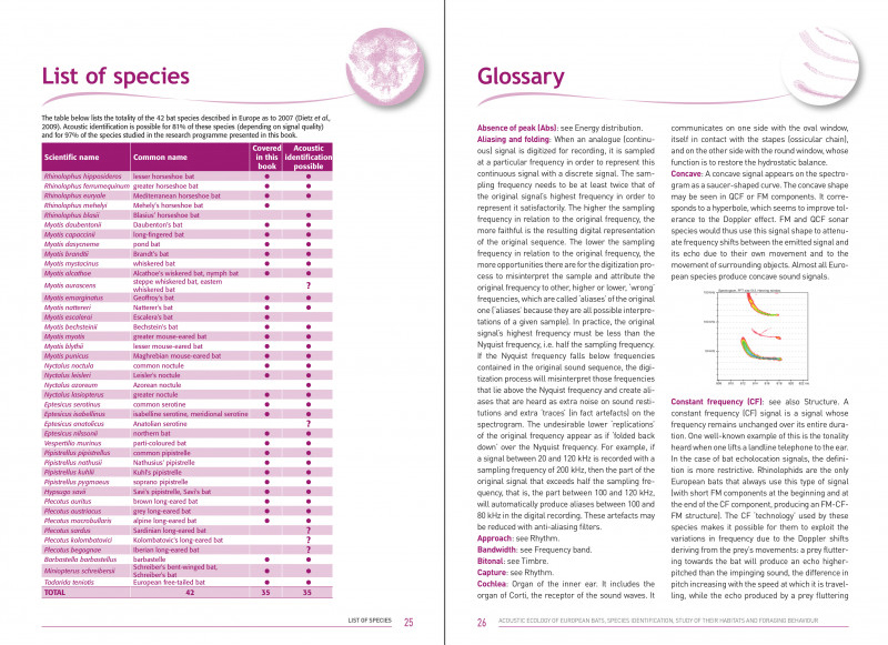 ACOUSTIC ECOLOGY OF EUROPEAN BATS. SPECIES IDENTIFICATION, STUDY OF THEIR HABITATS AND FORAGING BEHAVIOUR 3
