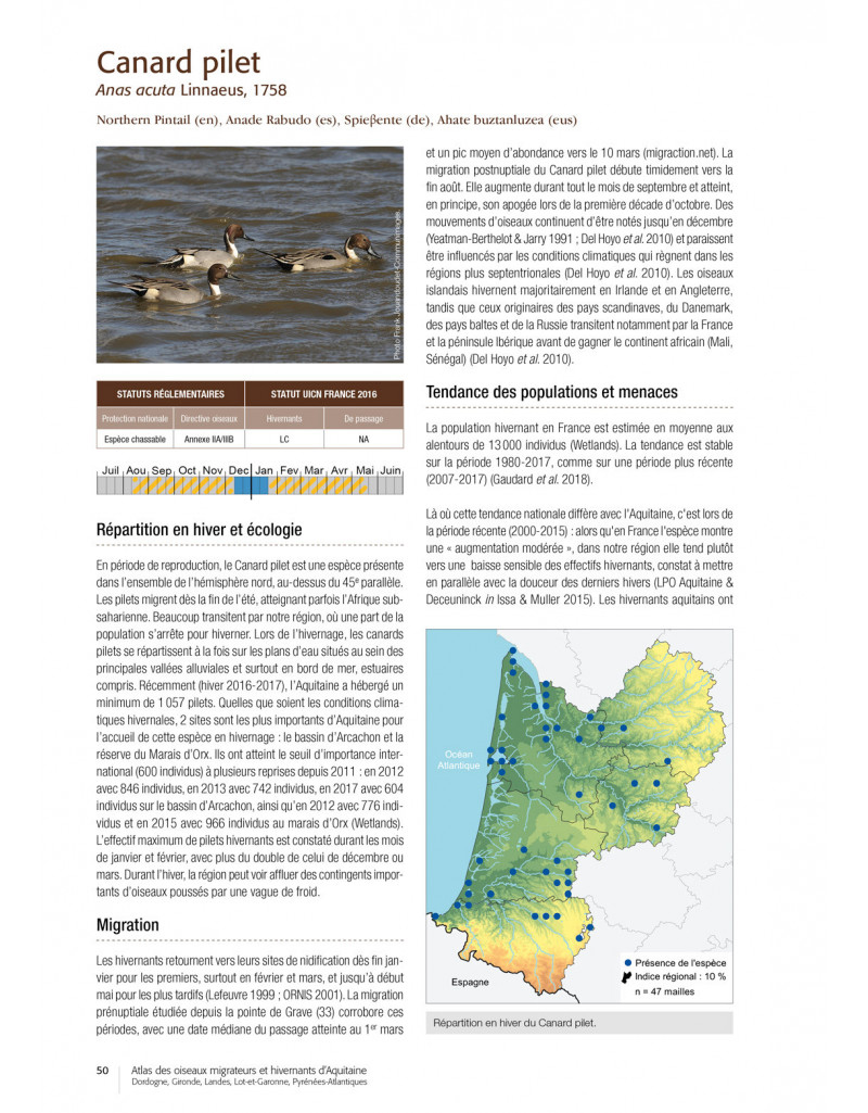 ATLAS DES OISEAUX MIGRATEURS ET HIVERNANTS D'AQUITAINE 3