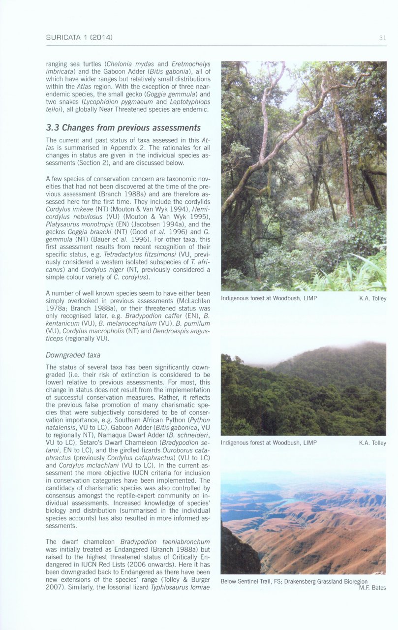 ATLAS AND RED LIST OF THE REPTILES OF SOUTH AFRICA, LESOTHO AND SWAZILAND 2