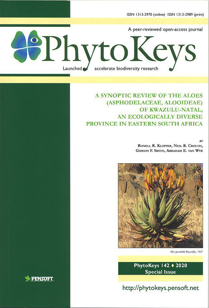 PHYTOKEYS 142: A SYNOPTIC REVIEW OF THE ALOES (ASPHODELACEAE, ALOOIDEAE) OF KWAZULU-NATAL, AN ECOLOGICALLY DIVERSE PROVINCE IN EASTERN SOUTH AFRICA
