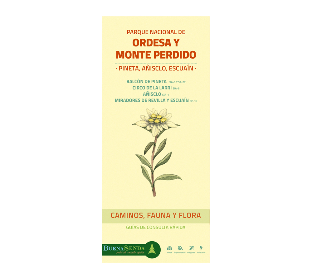 PARQUE NACIONAL DE ORDESA Y MONTE PERDIDO. PINETA, AÑISCLO Y ESCUAÍN. CAMINOS, FAUNA Y FLORA. GUÍAS DE CONSULTA RÁPIDA 1