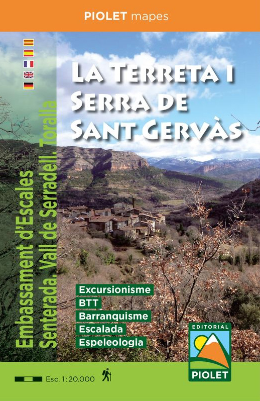 MAPA PIOLET 1:20.000. LA TERRETA I SERRA DE SANT GERVÀS 1