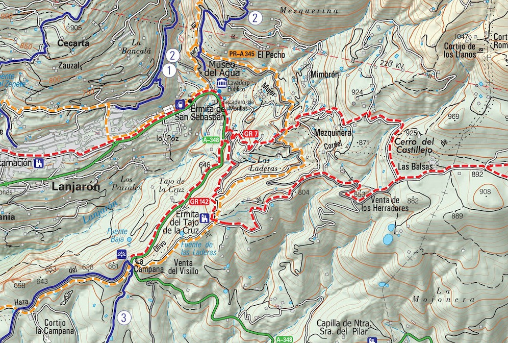 MAPA PIOLET 1:25.000. LA ALPUJARRA. VALLES DE LANJARÓN, POQUEIRA, TREVÉLEZ Y TAHA DE PITRES 3