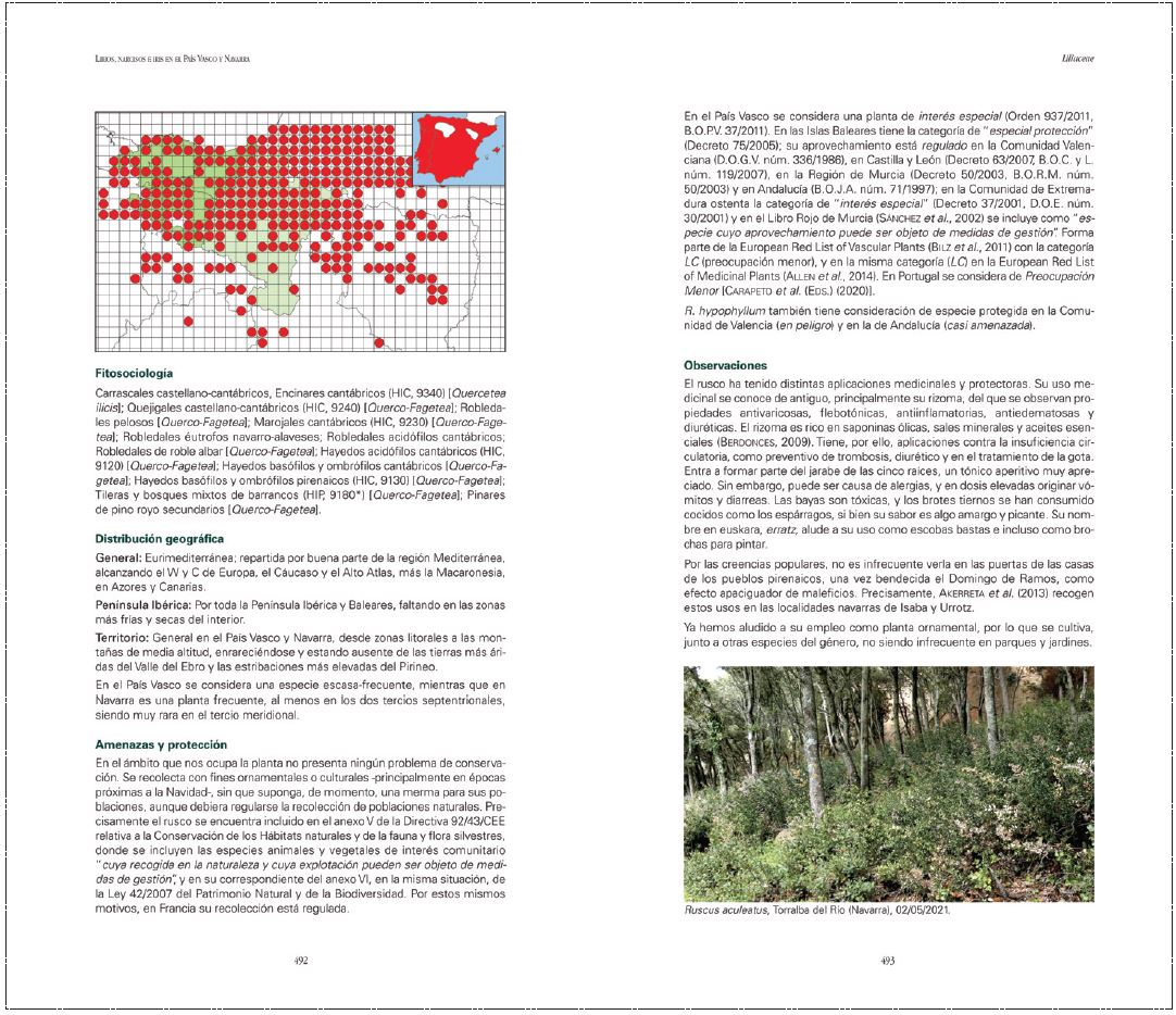 LIRIOS, NARCISOS E IRIS EN EL PAÍS VASCO Y NAVARRA. ATLAS Y GUÍA DE LAS FAMILIAS LILIACEAE, AMARYLLIDACEAE, IRIDACEAE Y SMILACACEAE 3