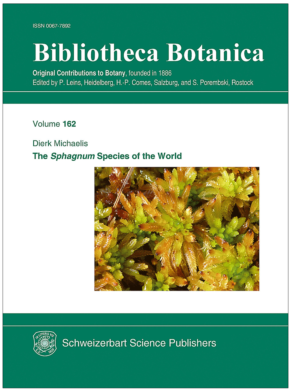 THE SPHAGNUM SPECIES OF THE WORLD. BIBLIOTHECA BOTANICA