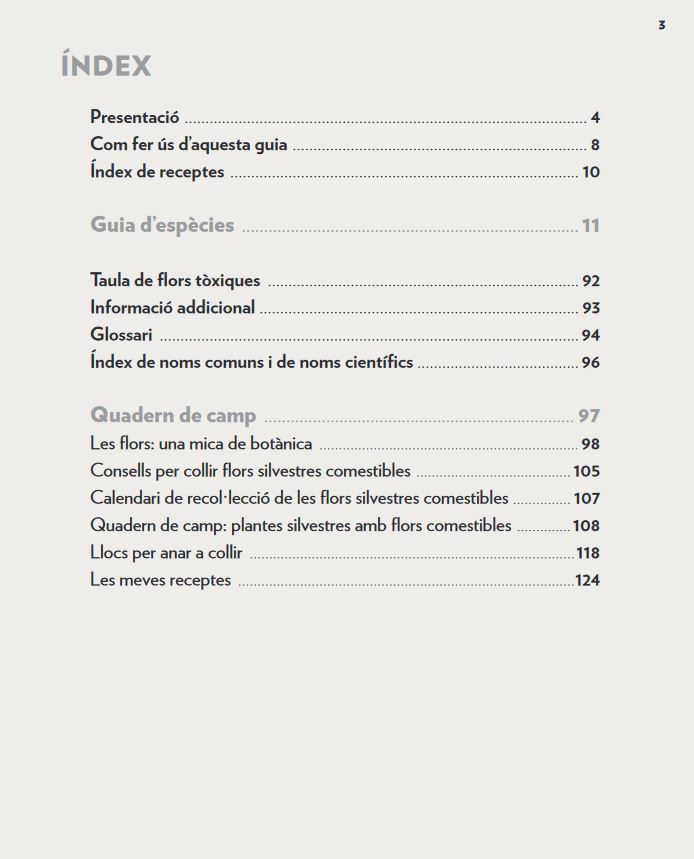 FLORS SILVESTRES COMESTIBLES. UNA GUIA + UN QUADERN DE CAMP 2