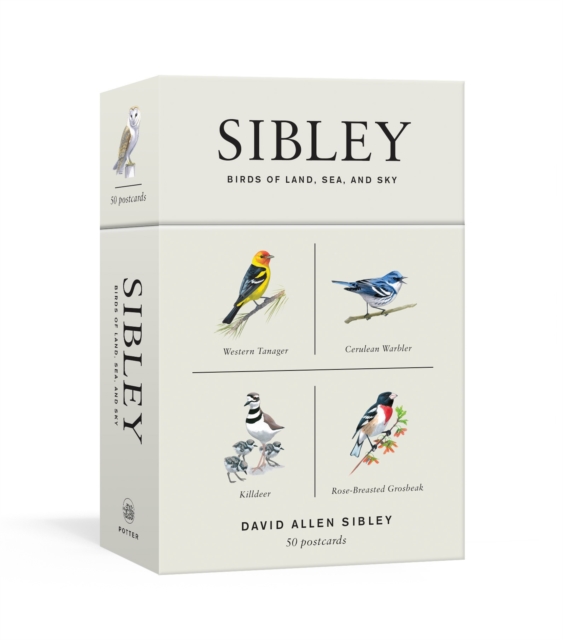 SIBLEY BIRDS OF LAND, SEA, AND SKY. 50 POSTCARDS