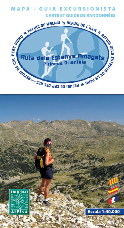 MAPA ALPINA 1:40.000 RUTA DELS ESTANYS AMAGATS. RUTA PEL PIRINEU ORIENTAL 1