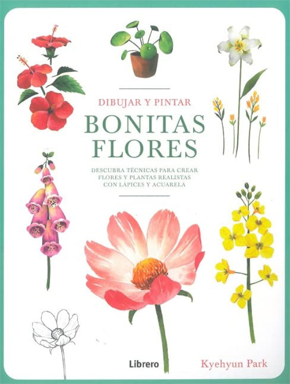 DIBUJAR Y PINTAR BONITAS FLORES
